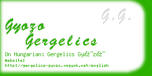 gyozo gergelics business card